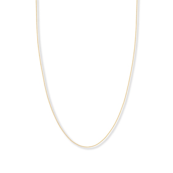 18" Curb Chain Solid 14K Yellow Gold Appx. .9mm