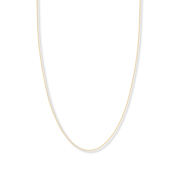 20" Curb Chain Solid 14K Yellow Gold Appx. .9mm