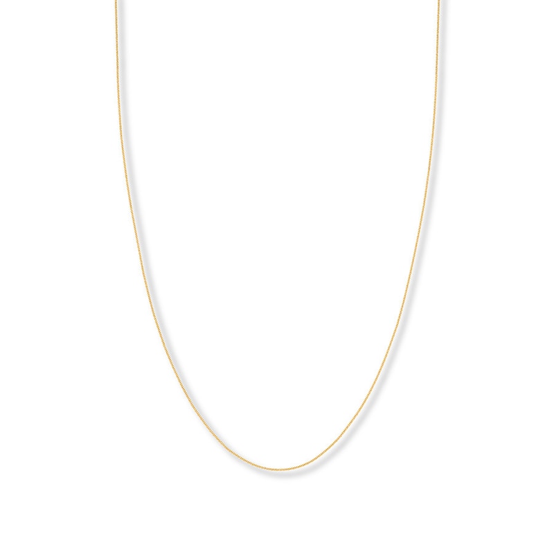 Main Image 1 of 16&quot; Curb Chain Solid 14K Yellow Gold Appx. 1.04mm