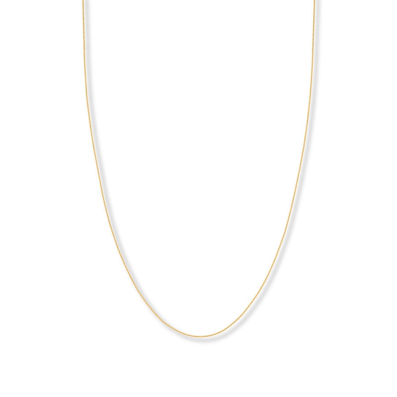 Main Image 1 of 20&quot; Curb Chain Solid 14K Yellow Gold Appx. 1.04mm