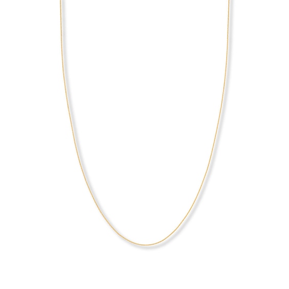 24" Curb Chain Solid 14K Yellow Gold Appx. 1.04mm