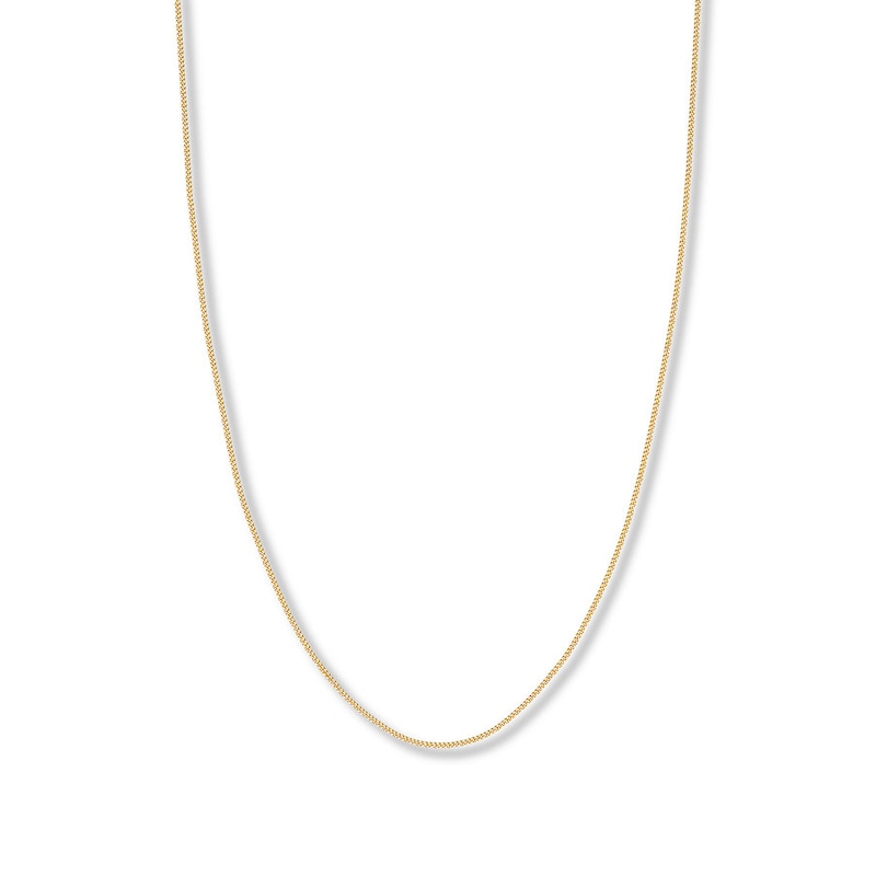 16" Solid Curb Chain 14K Yellow Gold Appx. 1.4mm