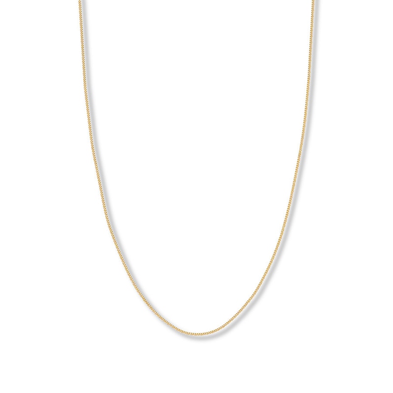 Main Image 1 of 20&quot; Curb Chain Solid 14K Yellow Gold Appx. 1.4mm