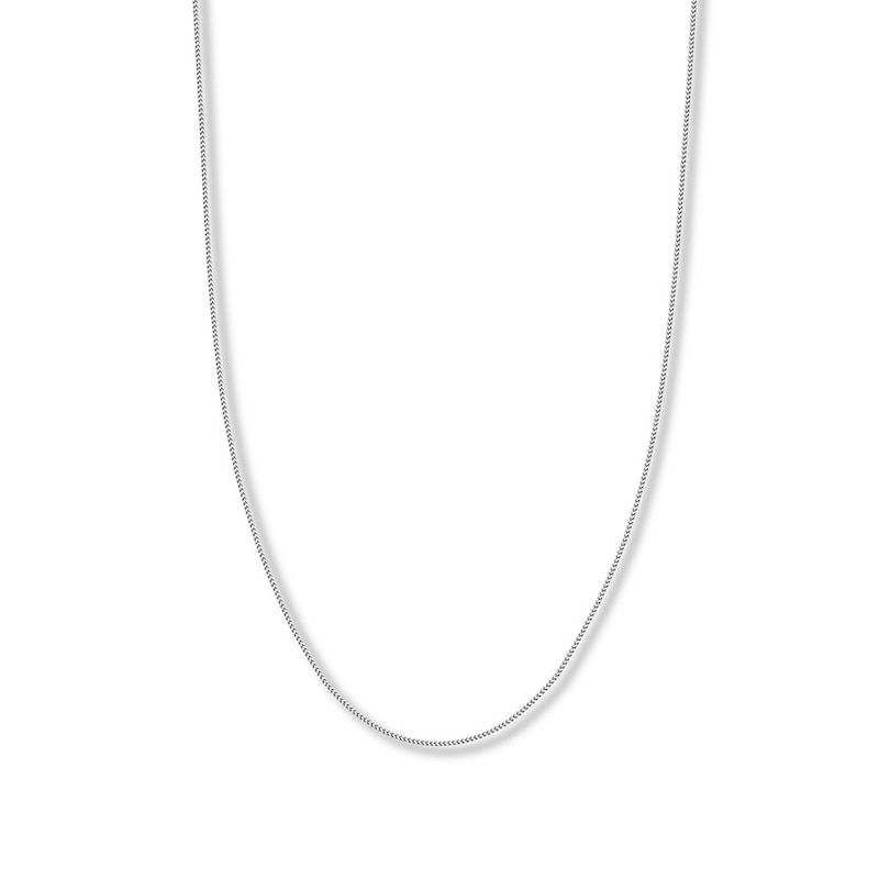 Main Image 1 of 16&quot; Franco Chain Solid 14K White Gold Appx. 1.2mm