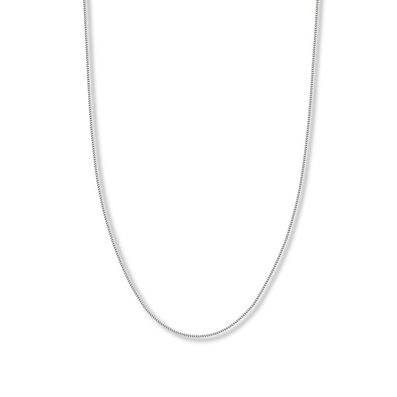 Main Image 1 of 24&quot; Franco Chain Solid 14K White Gold Appx. 1.55mm