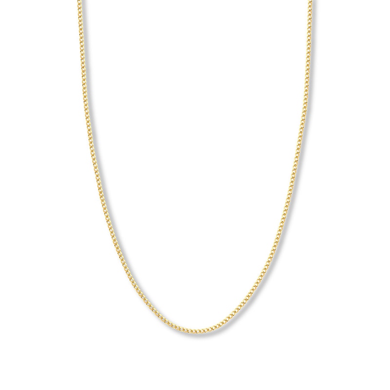 Main Image 1 of 20&quot; Curb Chain Solid 14K Yellow Gold Appx. 3.7mm