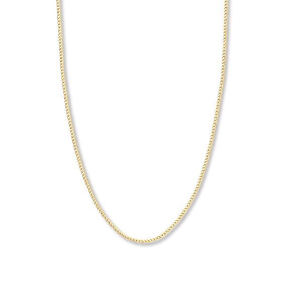 22" Curb Chain Solid 14K Yellow Gold Appx. 3.7mm