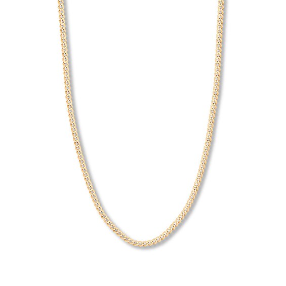 18" Curb Chain Solid 14K Yellow Gold Appx. 4.4mm