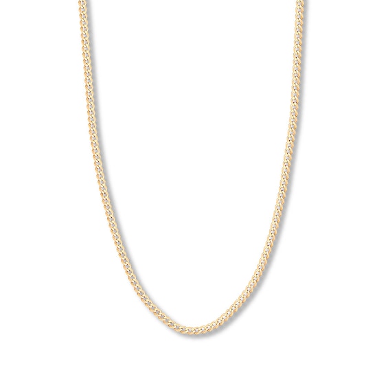 20" Curb Chain Solid 14K Yellow Gold Appx. 4.4mm