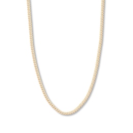 22" Curb Chain Solid 10K Yellow Gold Appx. 4.4mm