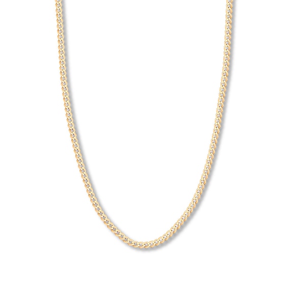 18" Curb Chain Solid 14K Yellow Gold Appx. 4.95mm