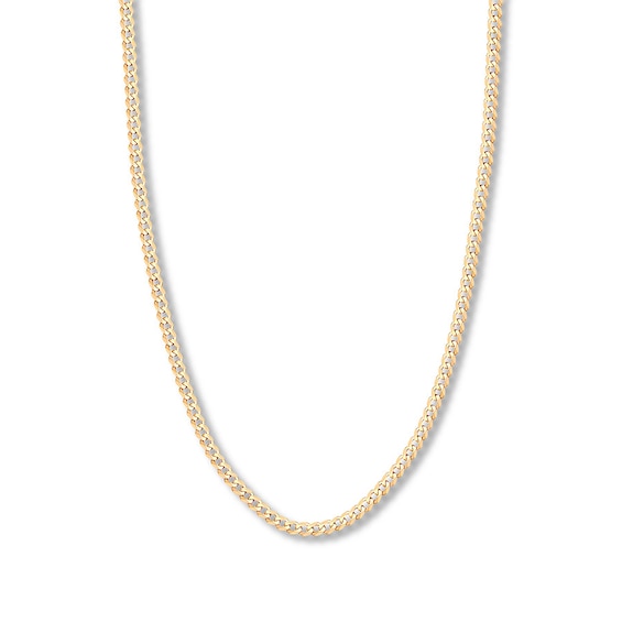 22" Curb Chain Solid 14K Yellow Gold Appx. 4.95mm