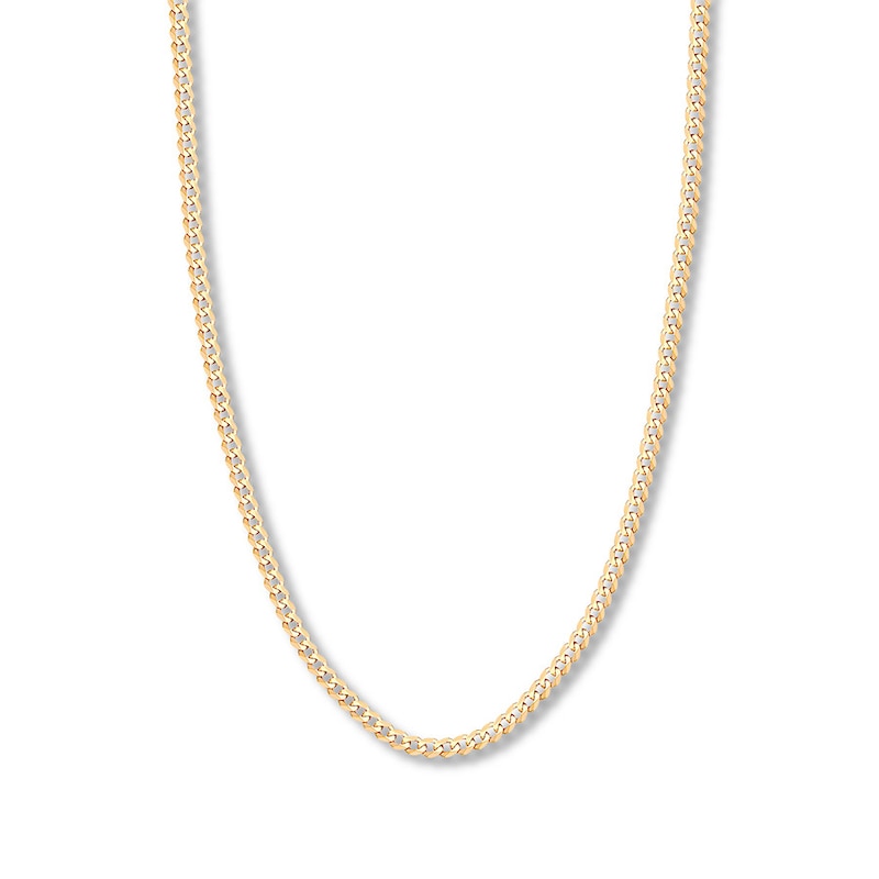 Main Image 1 of 22&quot; Curb Chain Solid 14K Yellow Gold Appx. 4.95mm