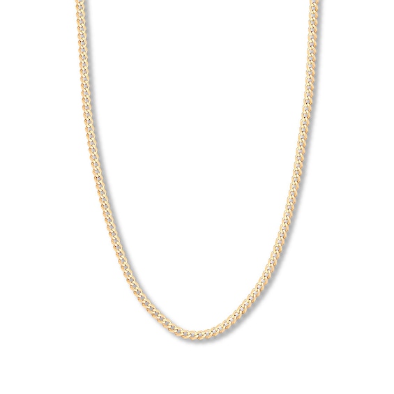 24" Curb Chain Solid 14K Yellow Gold Appx. 4.95mm