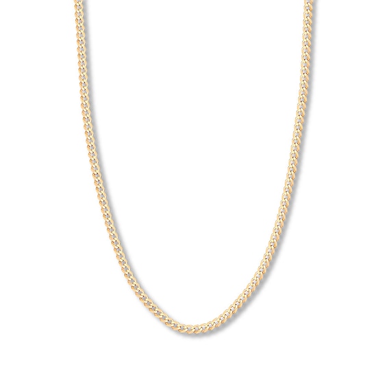 30" Curb Chain Solid 14K Yellow Gold Appx. 4.95mm