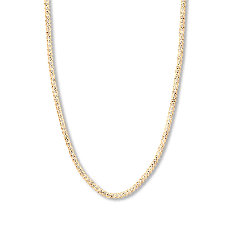Main Image 1 of 30&quot; Curb Chain Solid 14K Yellow Gold Appx. 4.95mm