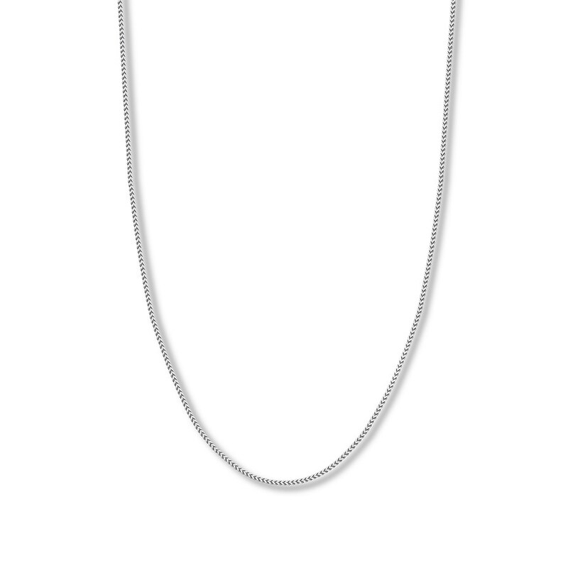 24" Solid Franco Chain 14K White Gold Appx. 2.0mm