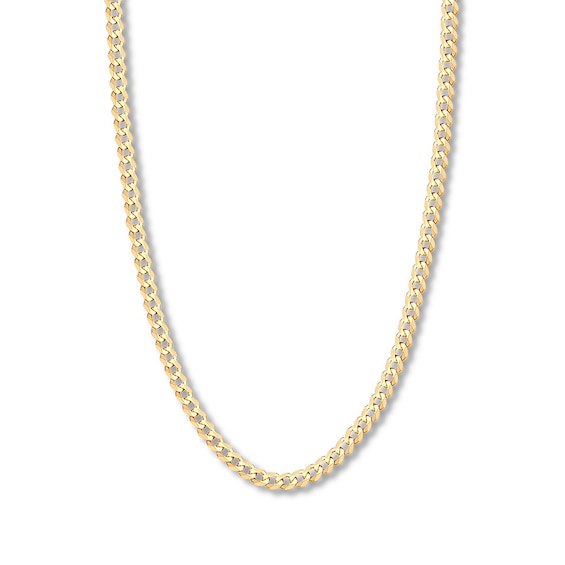 20" Curb Chain Solid 14K Yellow Gold Appx. 6.7mm