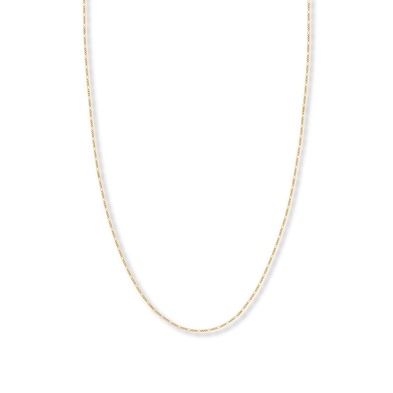 16" Figaro Chain Necklace Solid 14K Yellow Gold Appx. 1.28mm