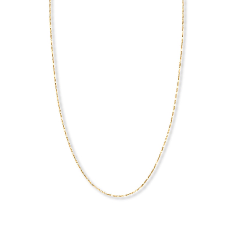 Main Image 1 of 16&quot; Figaro Chain Necklace Solid 14K Yellow Gold Appx. 1.28mm
