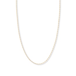 20&quot; Figaro Chain Necklace 14K Yellow Gold Appx. 1.28mm