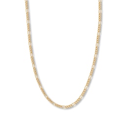 18" Figaro Chain Necklace Solid 14K Yellow Gold Appx. 3.9mm