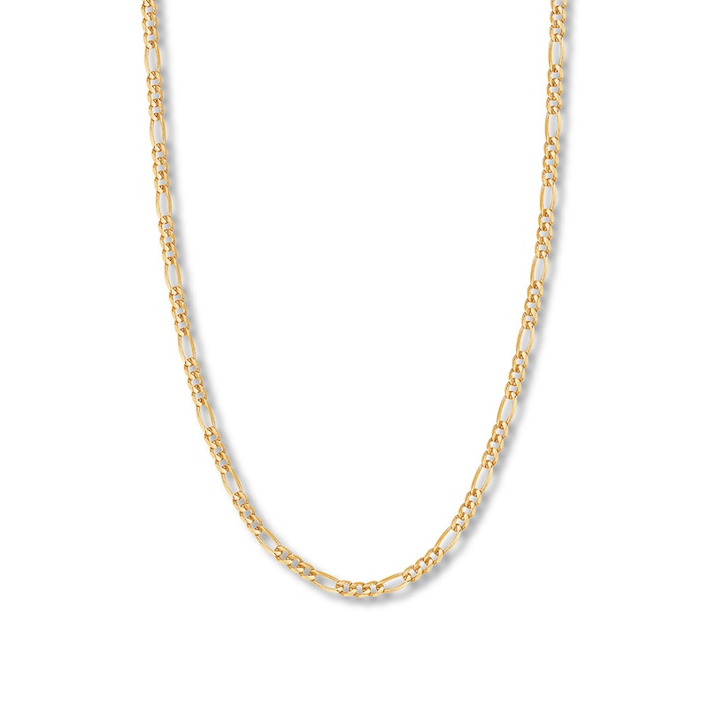 20" Solid Figaro Link Chain 14K Yellow Gold Appx. 4.7mm