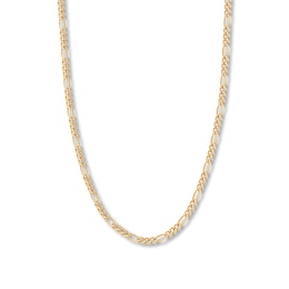 24&quot; Figaro Link Chain 14K Yellow Gold Appx. 4.7mm