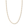 Thumbnail Image 1 of 20&quot; Figaro Chain Necklace Solid 14K Yellow Gold Appx. 3.2mm