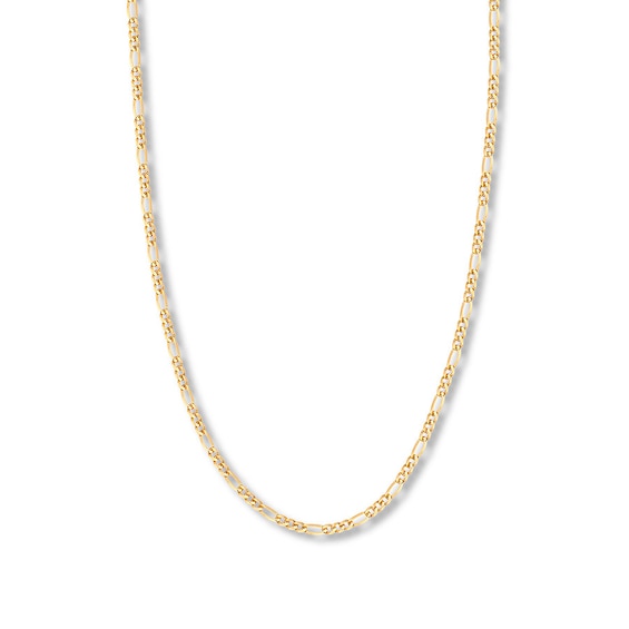 Kay 20" Figaro Chain Necklace 14K Yellow Gold Appx. 3.2mm