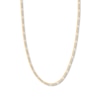 Thumbnail Image 0 of 22" Solid Figaro Chain Necklace 14K Yellow Gold Appx. 3.2mm