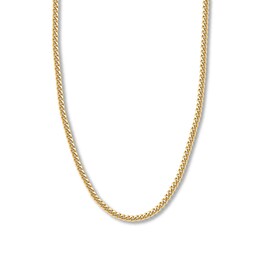 22&quot; Solid Cuban Chain Necklace 14K Yellow Gold Appx. 5mm