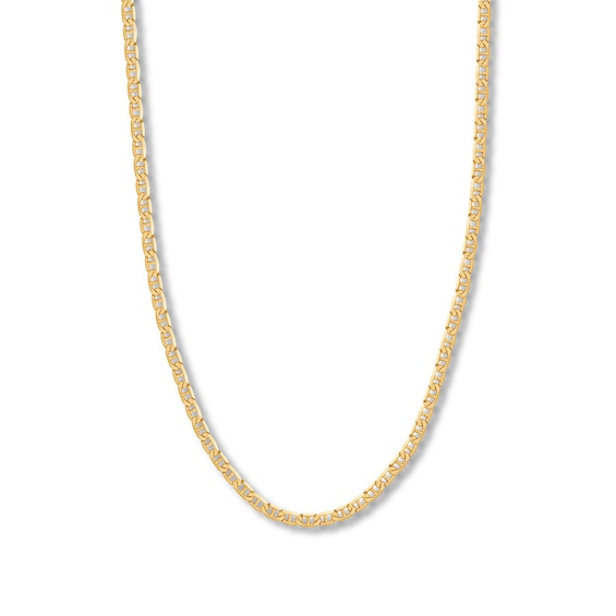 22" Mariner Chain Solid 14K Yellow Gold Appx. 4.4mm