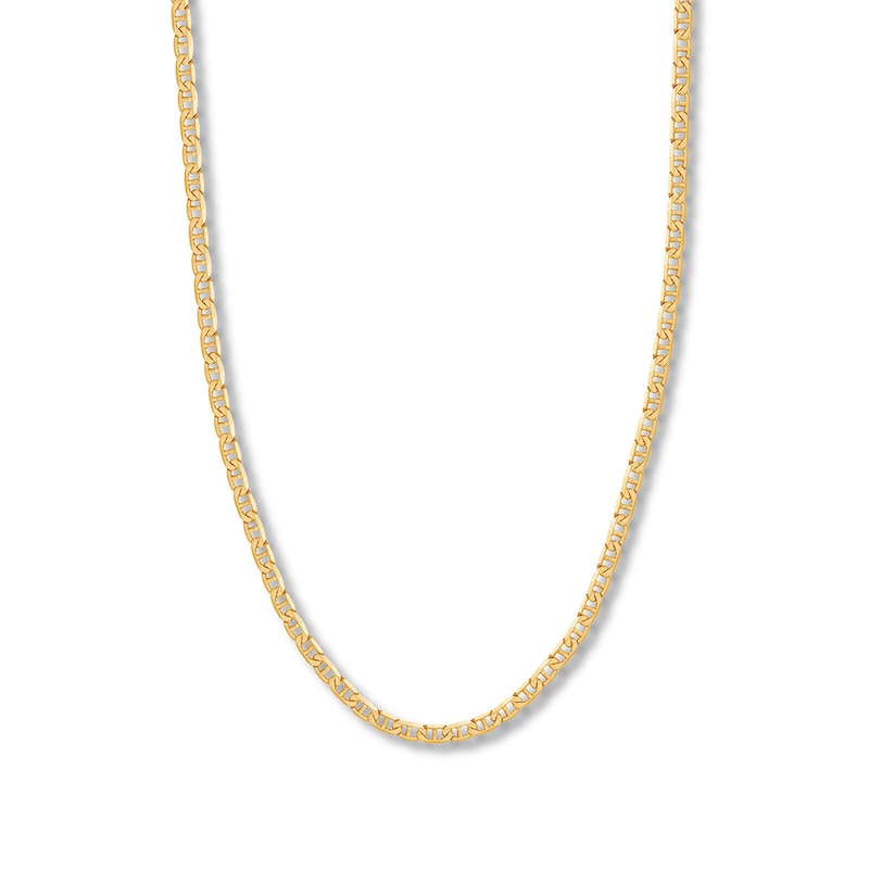 Main Image 1 of 24&quot; Mariner Chain Solid 14K Yellow Gold Appx. 4.4mm