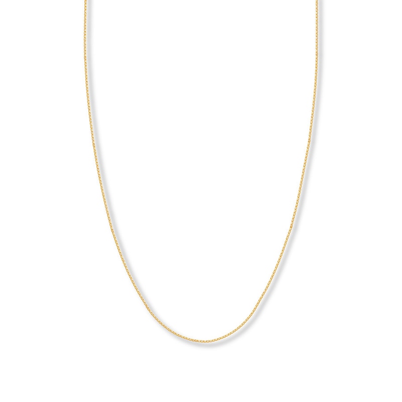 14K 3.5 mm Mariner Chain Link Necklace 16 Inches