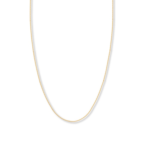 22" Solid Mariner Chain 14K Yellow Gold 1.1mm