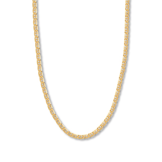 22" Mariner Link Chain Solid 14K Yellow Gold 5.6mm