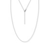 Thumbnail Image 1 of 16&quot; Adjustable Square Wheat Chain Solid 14K White Gold Appx. .85mm