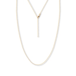 16" Adjustable Rope Chain Solid 14K Yellow Gold Appx. 1.2mm