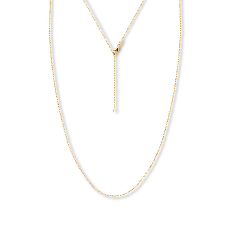 Main Image 1 of 16&quot; Adjustable Rope Chain Solid 14K Yellow Gold Appx. 1.2mm