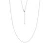 Thumbnail Image 0 of 16" Adjustable Solid Cable Chain 14K White Gold Appx. .7mm