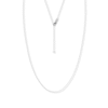 Thumbnail Image 1 of 16&quot; Adjustable Box Chain Solid 14K White Gold Appx. .66mm