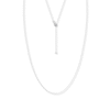 Thumbnail Image 0 of 16" Adjustable Solid Box Chain 14K White Gold Appx. .55mm