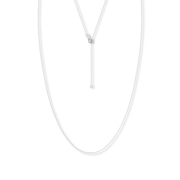 16&quot; Adjustable Box Chain 14K White Gold Appx. .55mm