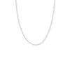 Thumbnail Image 1 of 13&quot; Adj. Children's Figaro Chain Solid 14K White Gold Appx 1.28mm