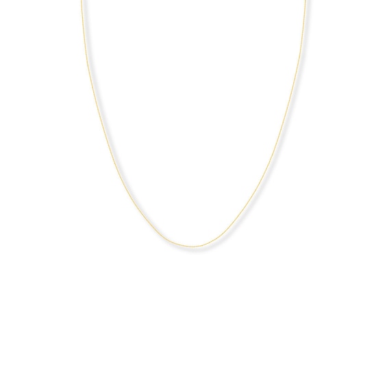 13" Adjustable Children's Cable Chain Solid 14K Yellow Gold Appx .7mm