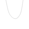 Thumbnail Image 1 of 13&quot; Adjustable Children's Cable Chain Solid 14K White Gold Appx 1.2mm