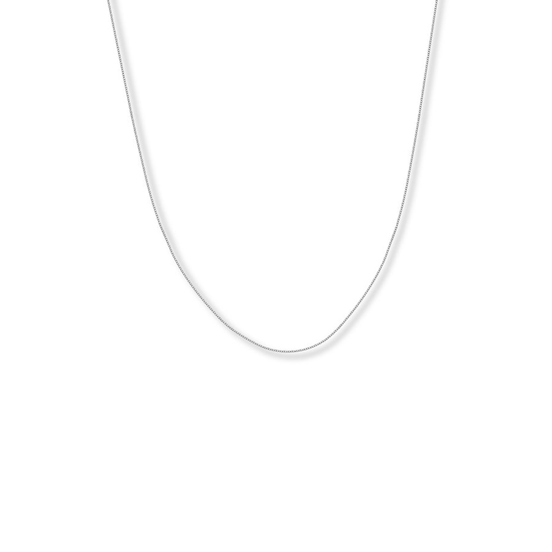 Main Image 1 of 13&quot; Adjustable Children's Cable Chain Solid 14K White Gold Appx 1.2mm