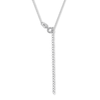 Thumbnail Image 1 of 13" Adjustable Children's Solid Cable Chain 14K White Gold Appx 1.2mm