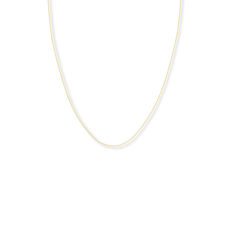 Children's Solid Cable Chain 14K Yellow Gold Appx 1.2mm 13"